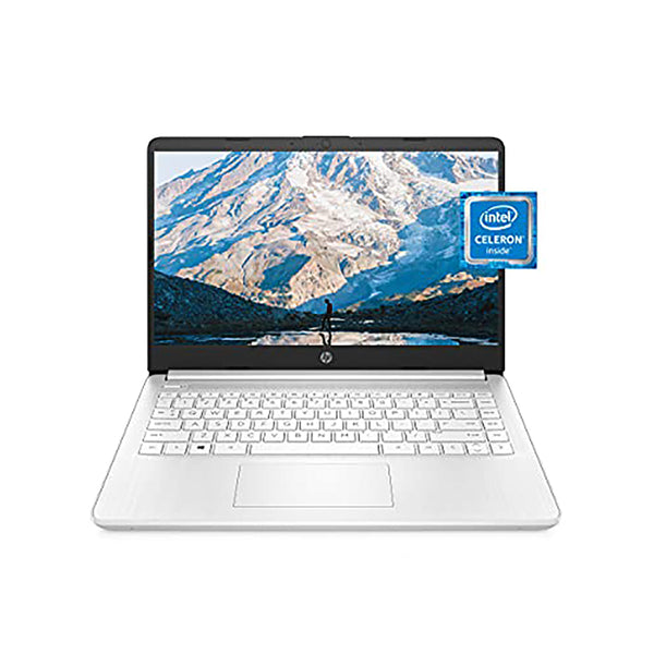 HP 14 Laptop Intel Celeron N4020 4GB RAM 64GB Storage 14" Micro-edge HD Windows 11 Snowflake White