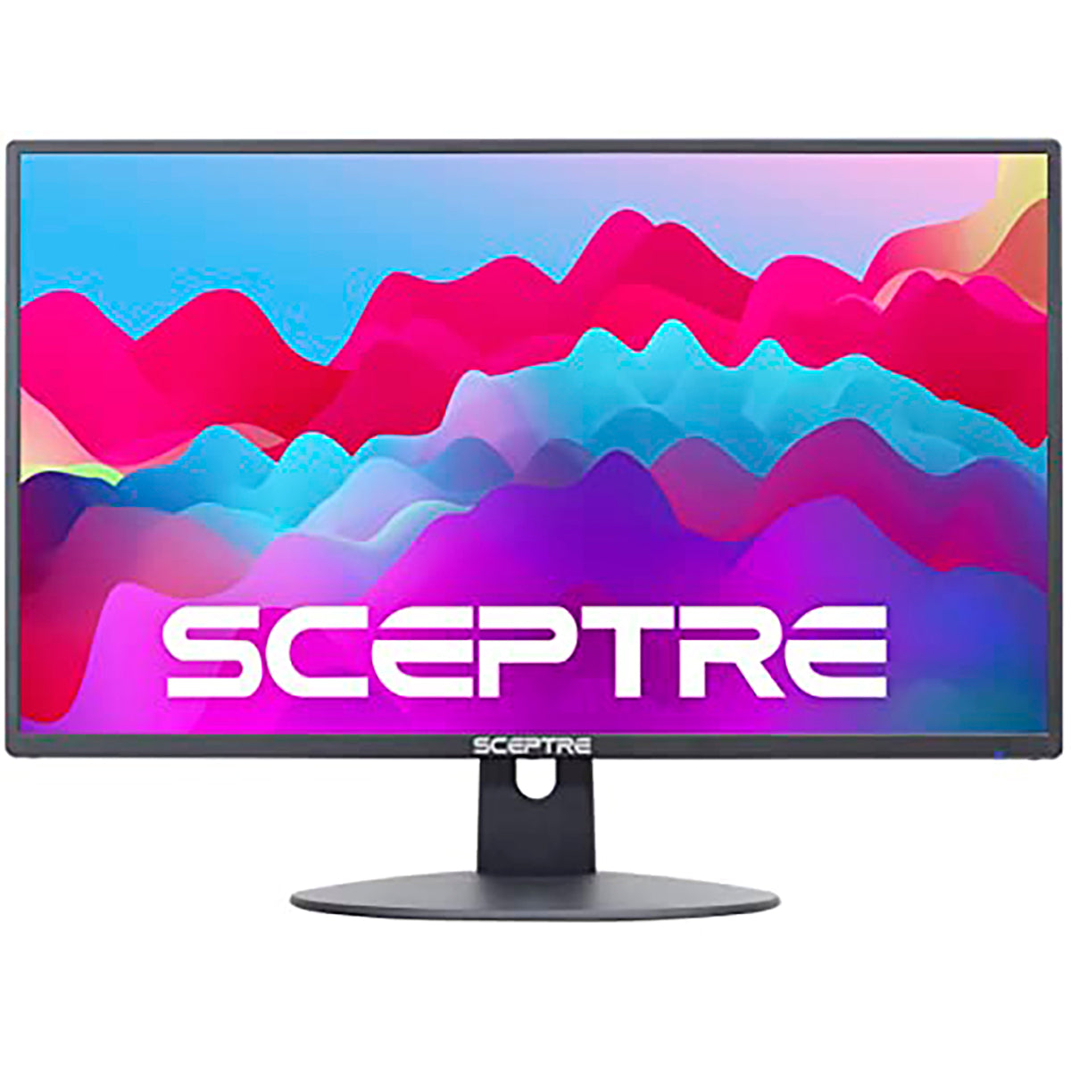 Sceptre 22 inch 75Hz 1080P LED Monitor 99% sRGB HDMI X2 VGA Build-In Speakers, Machine Black (E225W-19203R series)