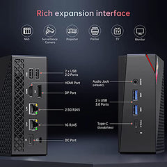 ACEMAGICIAN [Dual LAN Mini Gaming PC] AMD Ryzen 7 5800U Mini PC (8C/16T, up to 4.4Ghz) 16GB DDR4 512GB NVMe SSD Mini Computers, 4K Triple Display Mini Desktop WiFi6/Bluetooth/Dual Channel