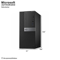 DELL 7050 Mini Tower Desktop Intel i7-7700 UP to 4.20GHz 32GB DDR4 New 1TB NVMe SSD + 2TB HDD USB Wi-Fi BT Dual Monitor Support Wireless Keyboard and Mouse Win10 Pro (Renewed)