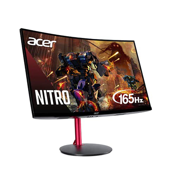 Nitro by Acer 27" Full HD 1920 x 1080 1500R Curve PC Gaming Monitor | AMD FreeSync Premium | 165Hz Refresh | 1ms (VRB) | ZeroFrame Design | 1 x Display Port 1.4 & 2 x HDMI 2.0 Ports ED270R Mbmiiphx