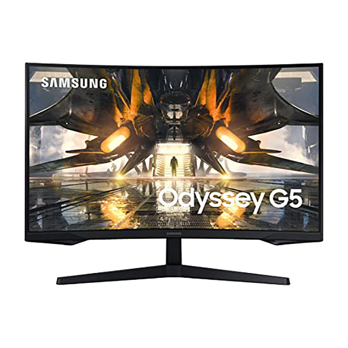 SAMSUNG 32" Odyssey G55A QHD 165Hz 1ms FreeSync Curved Gaming Monitor with HDR 10, Futuristic Design for Any Desktop (LS32AG550ENXZA)