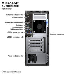 DELL 7050 Mini Tower Desktop Intel i7-7700 UP to 4.20GHz 32GB DDR4 New 1TB NVMe SSD + 2TB HDD USB Wi-Fi BT Dual Monitor Support Wireless Keyboard and Mouse Win10 Pro (Renewed)