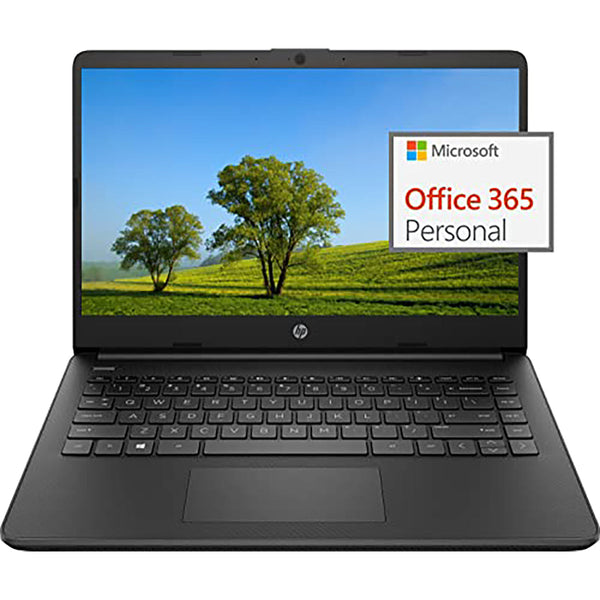 HP 14" Ultralight Laptop Intel Quad-Core N4120 8GB RAM 192GB Storage 1 Year Office 365 Windows 11 S