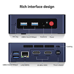 Beelink Mini S12 Pro Mini PC, 12th Gen Intel-N100 (4C/4T, Up to 3.4GHz), 16GB RAM DDR4 500GB PCle SSD, Mini Desktop Computer 4K@60Hz, Dual Display, WiFi6, BT5.2, USB3.2, LAN, Low Power