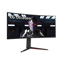 LG UltraGear QHD 34-Inch Curved Gaming Monitor 34GP83A-B, Nano IPS 1ms (GtG) with VESA DisplayHDR 400, NVIDIA G-SYNC, and AMD FreeSync Premium, 144Hz, Black