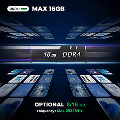 TRIGKEY Mini PC Computer Desktop PC Intel 11th Generation Processors N5095 Micro Computer,16G DDR4 500G M.2 SSD 2280 Green G3, Support Micro PC W10 Pro Dual 4K@60Hz HDMI/WiFi 5/BT
