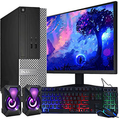 Dell OptiPlex Computer Desktop PC, Intel Core i5 3rd Gen 3.2 GHz, 16GB RAM, 2TB HDD, New 22 Inch LED Monitor, RGB Keyboard and Mouse, WiFi, Windows 10 Pro (Renewed)