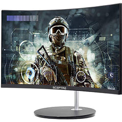 Sceptre Curved 24-inch Gaming Monitor 1080p R1500 98% sRGB HDMI x2 VGA Build-in Speakers, VESA Wall Mount Machine Black (C248W-1920RN Series)