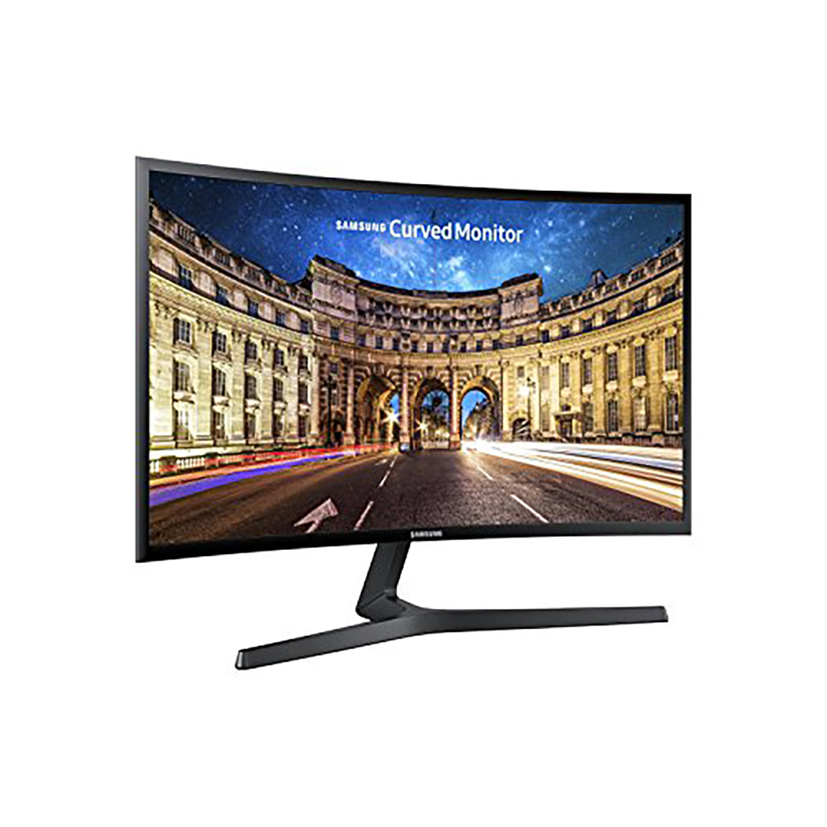 SAMSUNG 27-Inch CF39 Series FHD 1080p Curved Computer Monitor, Ultra Slim Design, AMD FreeSync, 4ms response, HDMI, DisplayPort, VESA Compatible, Wide Viewing Angle (LC27F398FWNXZA), Black