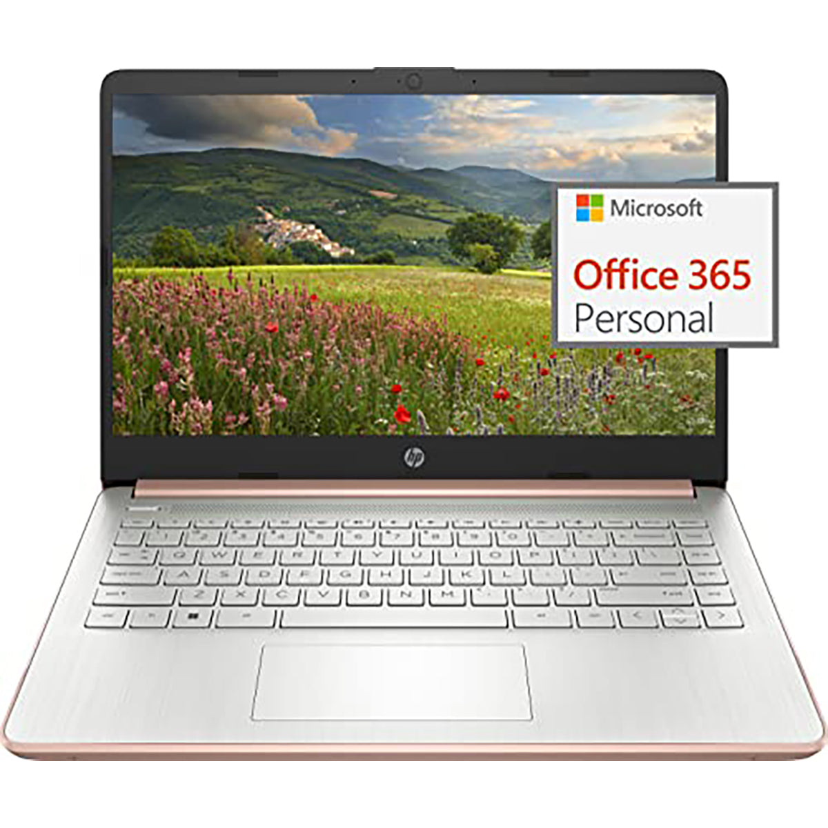 HP 14" Ultralight Laptop Intel Quad-Core N4120 8GB RAM 192GB Storage 1 Year Office 365 Windows 11 S