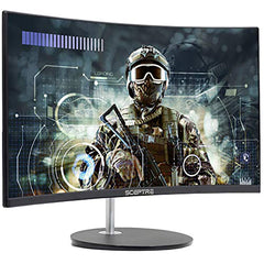 Sceptre Curved 24-inch Gaming Monitor 1080p R1500 98% sRGB HDMI x2 VGA Build-in Speakers, VESA Wall Mount Machine Black (C248W-1920RN Series)