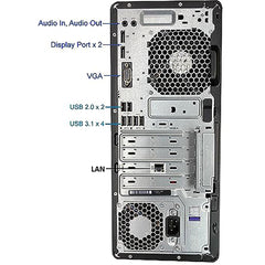 HP EliteDesk 800 G3 Small Form Factor PC (with RGB Keyboard), Intel i7 6700 up to 4.0 GHz, 32GB DDR4, 1TB SSD, 500GB HDD, 4K Support, WiFi, BT, DP, Win 10 Pro (Renewed)