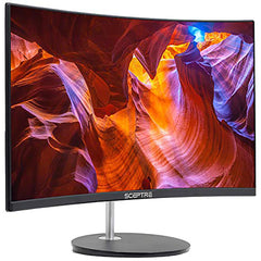 Sceptre Curved 24-inch Gaming Monitor 1080p R1500 98% sRGB HDMI x2 VGA Build-in Speakers, VESA Wall Mount Machine Black (C248W-1920RN Series)