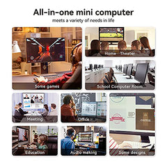 Beelink 8-Core AMD Ryzen 7 5800H Mini PC SER5 MAX |16GB DDR4|500GB NVMe M.2 SSD|Triple Display 4K@60Hz Output,Wi-Fi 6|RJ45 |Bluetooth 5.2|W-11 Gaming Office Mini Computer
