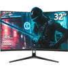 CRUA 32" 144Hz/165Hz Curved Gaming Monitor,1800R Display,1ms(GTG) Response Time,Full HD 1080P for Computer,Laptop,ps4,Switch,Auto Support Freesync and Low Motion Blur,DP,HDMI Port-Black(Support VESA)