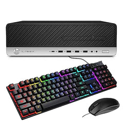 HP EliteDesk 800 G3 Small Form Factor PC (with RGB Keyboard), Intel i7 6700 up to 4.0 GHz, 32GB DDR4, 1TB SSD, 500GB HDD, 4K Support, WiFi, BT, DP, Win 10 Pro (Renewed)